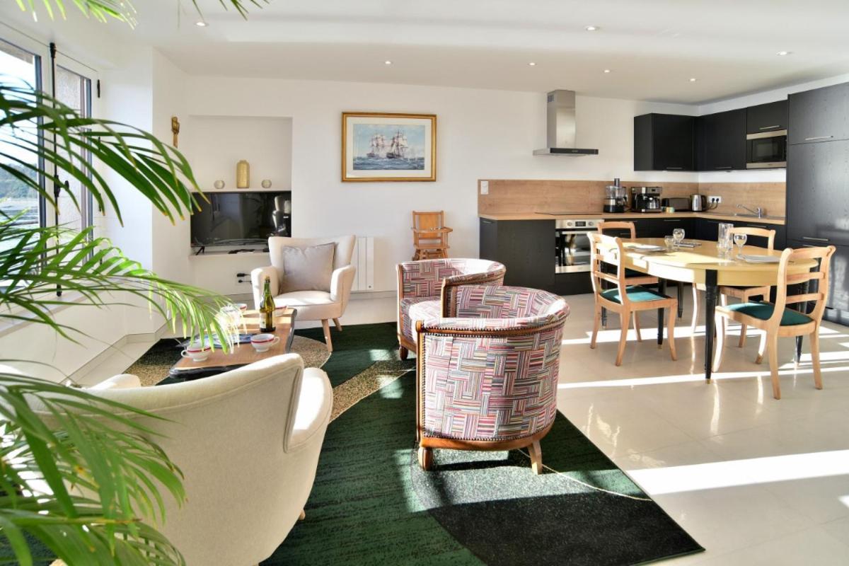 L Ostra 1, Appartement Haut Standing Front De Mer A Cancale Sur Le Port De La Houle Eksteriør bilde
